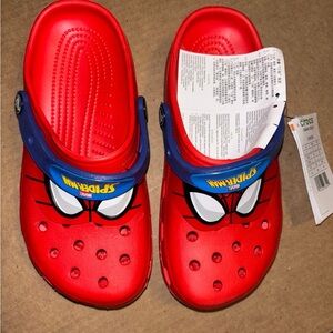 CROCS Kids Red Spider-Man Slippers